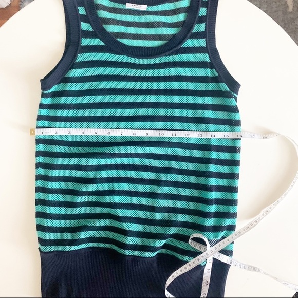 Akris Punto Striped Knit Cardigan 2 Piece Set Women’s US Size 6 - Picture 11 of 15